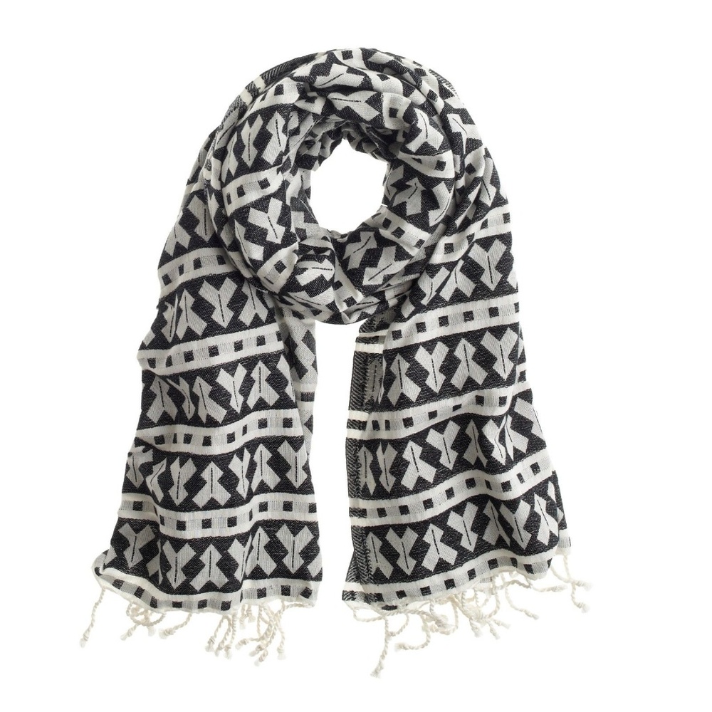 NWT J. Crew Geo-Print Scarf item B0059